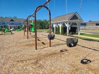 Mailbox kiosk backs up to playground.