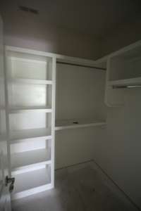 Walk in closet with built ins!