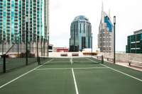 When indoor fitness isn't enough, remember to check out the tennis court or pickleball court for a match with a view