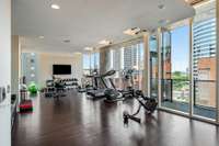 Prioritize self-care while enjoying the intimacy and privacy of the owners’ fitness center on the 8th floor