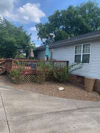 Back deck concrete drive