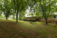 View of back upper portion of property toward the street.