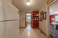 Area between kitchen and utility room.