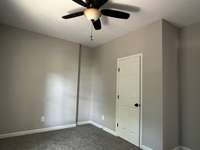Each bedroom features nice sized closets and ceiling fans