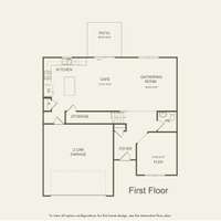 First floor layout. You'll love the flex space and wide open floorplan!