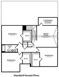 Included second floor options *Picture not of actual home