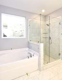 Separate soaking tub and shower in the Owner's Suite *Picture not of actual home