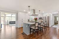 Renovated kitchen area on main level.