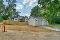 2 Car Detached Garage with easy alley access.