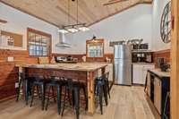 The Writer's Retreat Kitchen.  Gosh, That Cedar Smells Good!