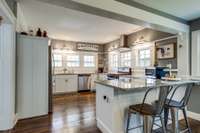 Very easy to move around this beautiful kitchen!