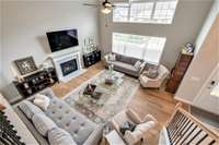 Your view from the Loft-Style Kitchen.. Such a GREAT DESIGN for ENTERTAINING!  * This is a MARKETING PHOTO of a previously built LaFayette... showing how much space you have *