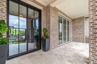 Generous size covered front porch entry