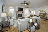 Great Room open to Casual Dining Space. Photo is of a similar floor plan, not actual home.