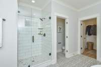 Separate Tile Shower in Owner's Bath. Photo is of a similar floor plan, not actual home.