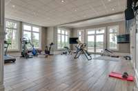 No need for a gym membership when this space makes the perfect, private gym, with lake views to boot!