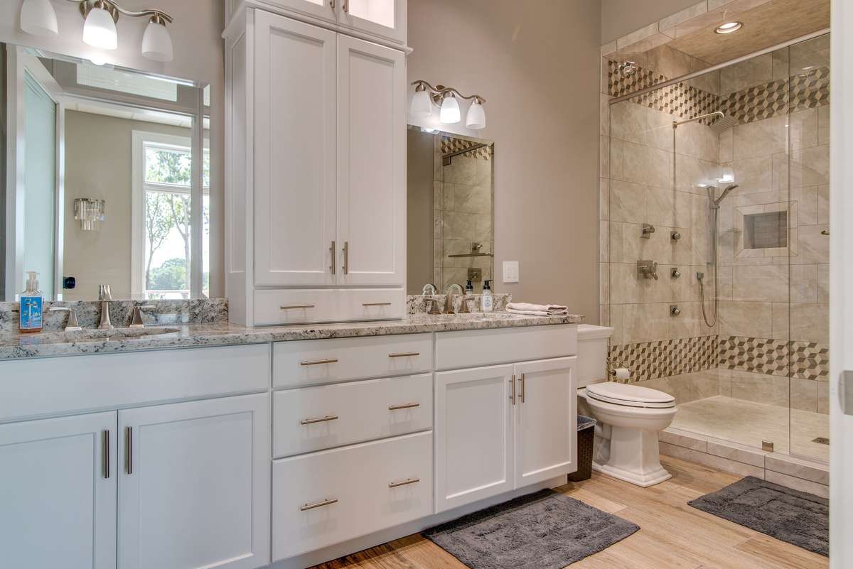 All of the full baths have luxury appointments - no matter on what level.