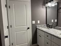 Linen closet in master bathroom