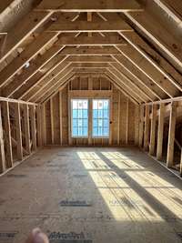 Bedroom 5 with vaulted ceiling  *this home is under construction  Photo taken 1/11/24