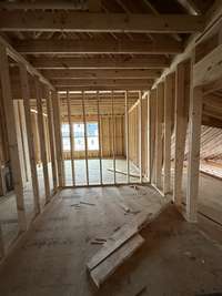 View of finished storage/flex room *this home is under construction Photo taken: 1/8/24