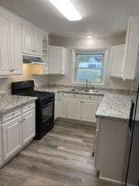 Kitchen view 1, new counter tops