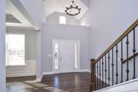 Gorgeous 2-story foyer. Similar floorplan, not actual home