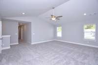 Huge Bonus Room. Great for watching movies! Similar floorplan, not actual home.