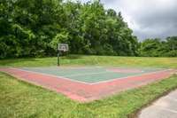 Basket ball court near fitness center