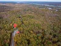 Aerial Views of Cabin Among Fall Hardwood Forest!!