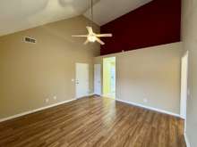 Great Room With Laminate Flooring With Access To 1 Car Garage