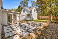 Outdoor space includes patio