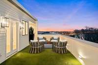 Rooftop deck with panoramic views (virtually staged)