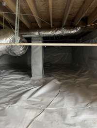 Fully encapsulated & dry Crawlspace! 4-10-24