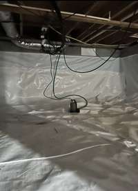 Fully encapsulated & dry Crawlspace! 4-10-24