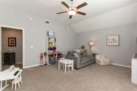 Next to the second level Bonus/Media Room is a Laundry Room conveniently located upstairs!