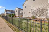 Side view of house and yard.