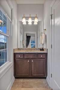 Shared bath for bedrooms 3 & 4.  Two separate vanity areas.  Private "wet" area for tub/shower and TOTO washlet toilet.