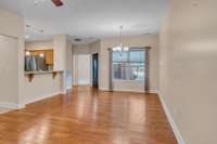 ALTERNATE VIEW OF LIVING AREA WITH BEAUTIFUL HARDWOOD FLOORS !!!!!