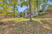 Another view of the backyard from the back corner.