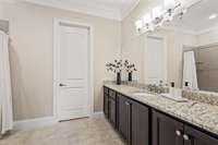 This ensuite is large enough to be a second owner's suite.