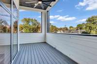 Covered deck off of the great room