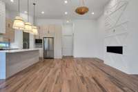 Hardwood floors throughout