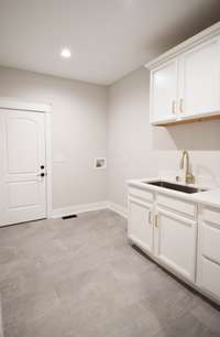 Spacious utility room