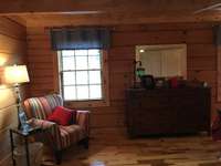 Sitting area in guest bedroom