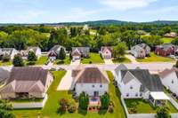 Aerial view of this lovely home and neighborhood.