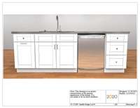The kitchen island