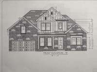 Front elevation of this gorgeous home from the plans