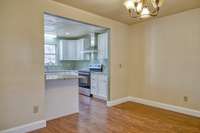 FORMAL DINING ROOM WITH NEW FLOORING