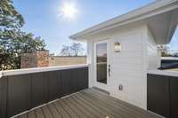 Rooftop entertaining space