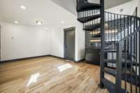 Third floor bonus with wet bar. Spiral stairs to rooftop deck